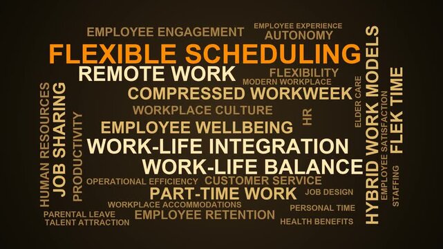 Flexible Scheduling Word Cloud