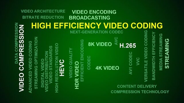 High Efficiency Video Coding Word Cloud