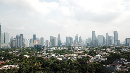 Obraz premium jakarta city skyline