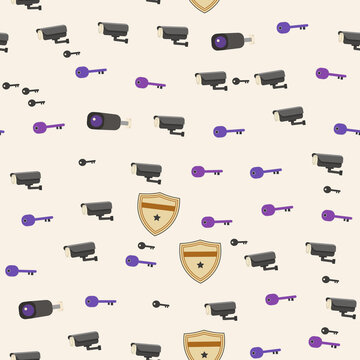 Security camera and key pattern