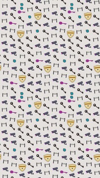 Security icons pattern