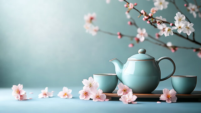 teapot and cups