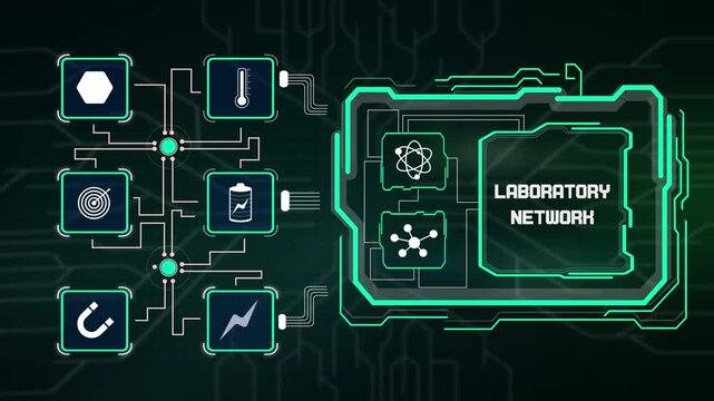 High speed laboratory network system interface connecting research equipment, diagnostic sensors and data server nodes