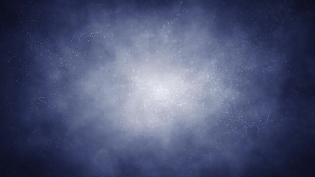 Cloud of smoke gases in the air with dot particles loop background.