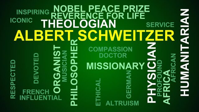 Albert Schweitzer Word Cloud