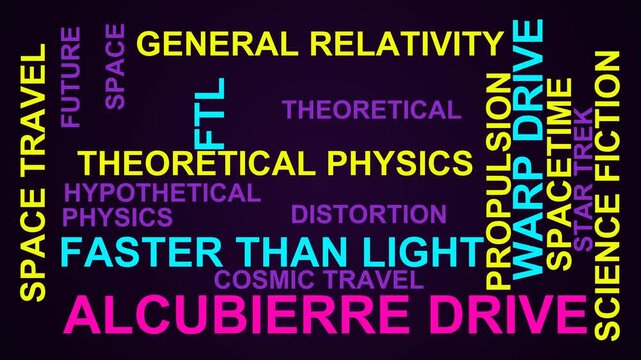 Alcubierre Drive Word Cloud