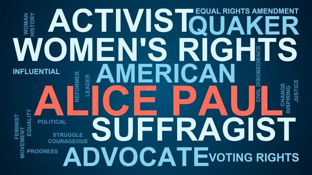 Alice Paul Word Cloud