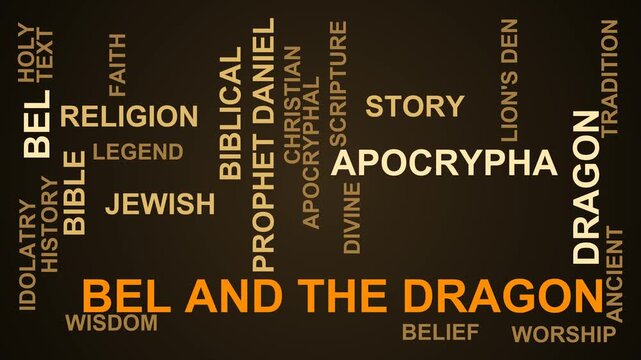 Bel And The Dragon Word Cloud