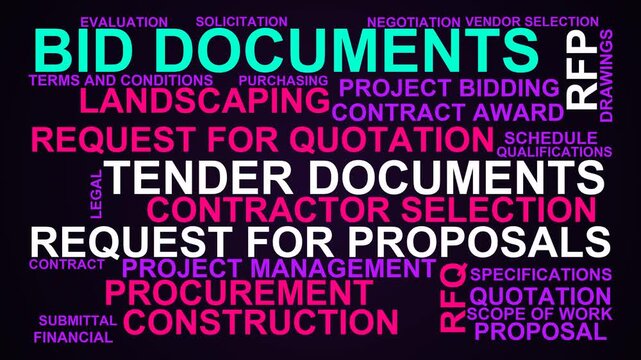 Bid Documents Word Cloud