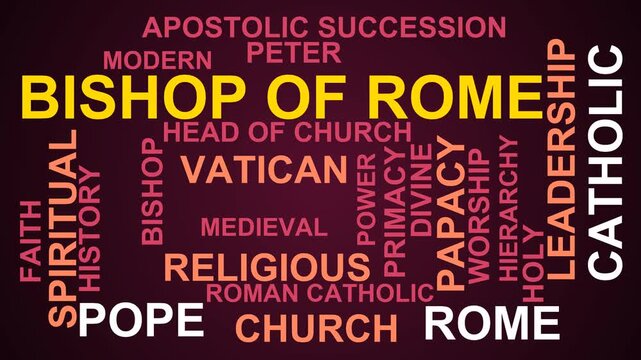 Bishop Of Rome Word Cloud