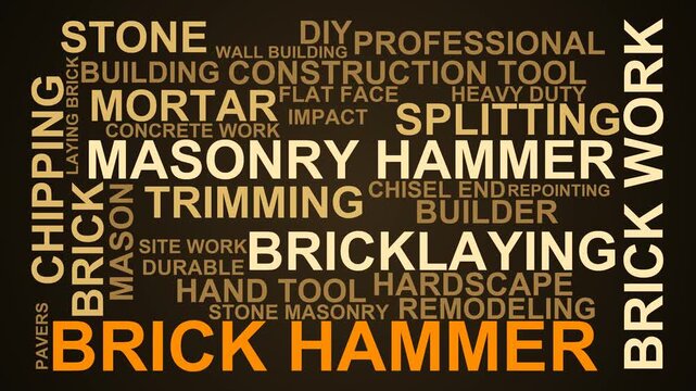Brick Hammer Word Cloud