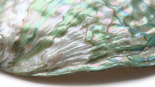 Mother of Pearl with Iridescent Shift Macro, Filling the Entire Frame