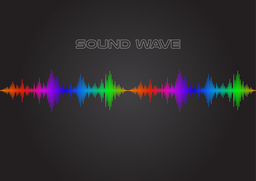 Sound wave vector EQ asset. Equalizer audio frequency music bar spectrum rhythm digital signal voice volume track dynamic pulse display abstract design concept.