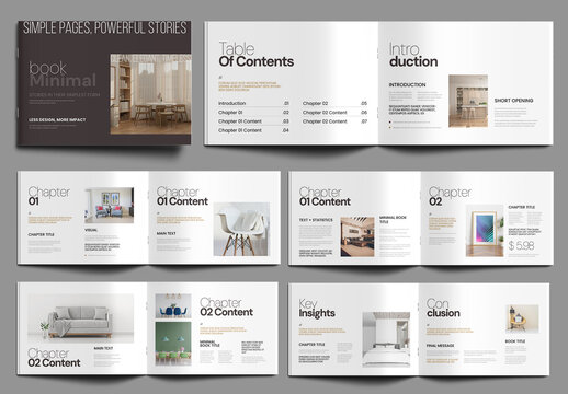 Modern Minimal Book Layout Template