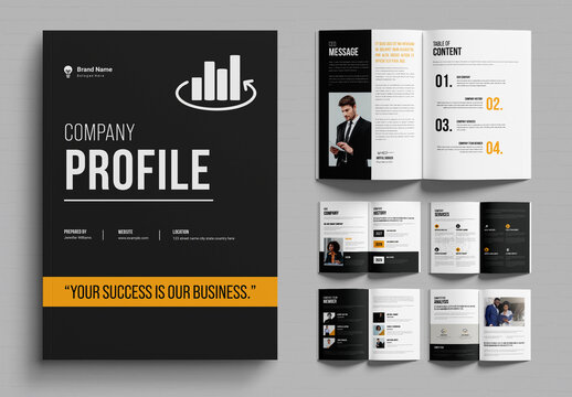 Modern Corporate Company Profile Brochure Template Design Layout