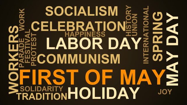 First Of May Word Cloud
