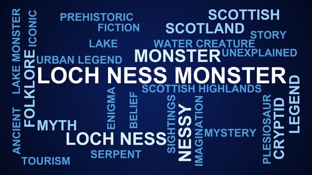 Loch Ness Monster Word Cloud
