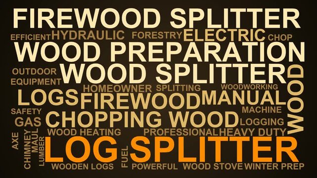 Log Splitter Word Cloud