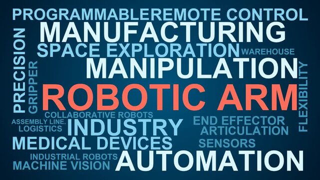 Robotic Arm Word Cloud