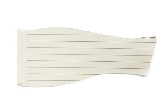 Scrap ripped line paper isolated transparent