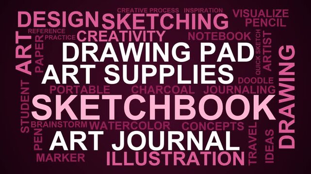 Sketchbook Word Cloud