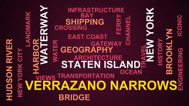 Verrazano Narrows Word Cloud