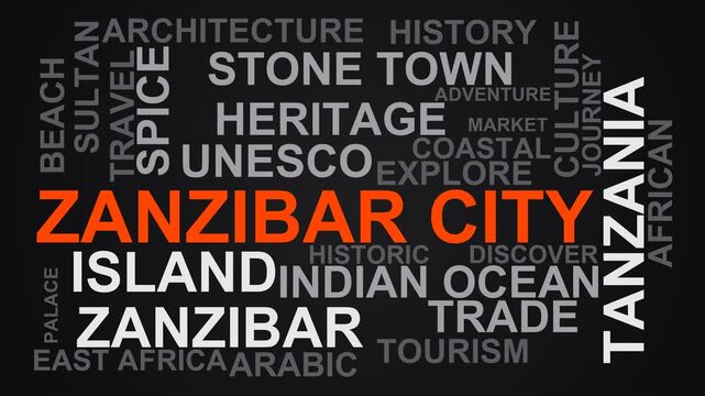 Zanzibar City Word Cloud