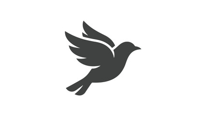 Fototapeta premium Flying bird vector illustration featuring elegant wings and graceful motion for creative design projects