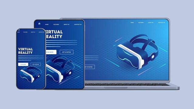 3D Multi Device Virtual Reality Web Promo