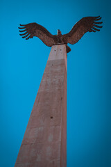 Obraz premium Condor Statue in San Sebastian, Cusco, Peru