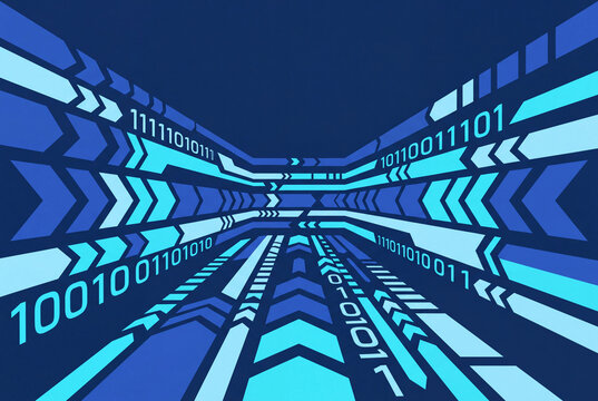 Futuristic high speed binary data transfer through digital tunnel