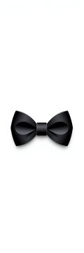Flat design icon, black bow tie isolated on white background, accessory, fashion