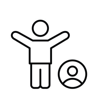 Personal success rewards, celebrate your achievements, member benefits. Pixel perfect, editable stroke vector icon