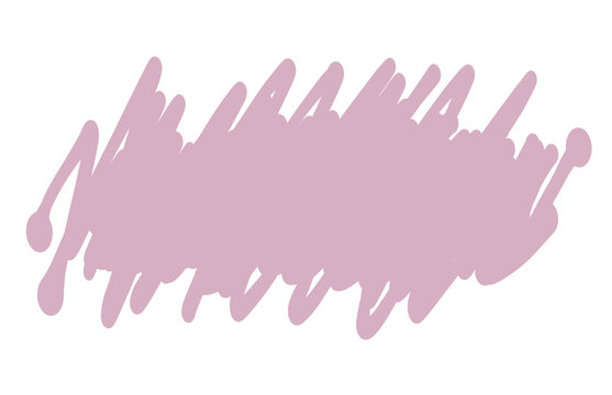 Pink scribble for highlight text marker and doodle graphic.