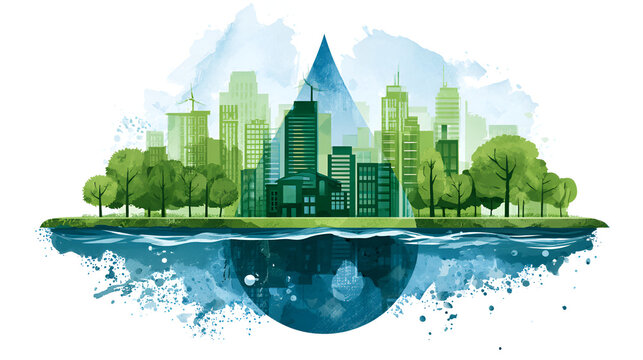 Water Conservation Poster Displayed At A Community Awareness Event