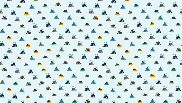 Stylized mountain pattern
