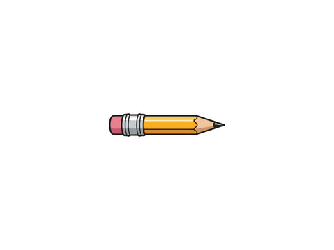 yellow pencil and eraser