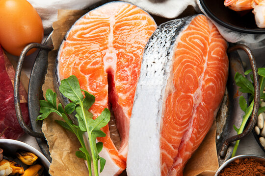 Composition with food products rich in zinc.
