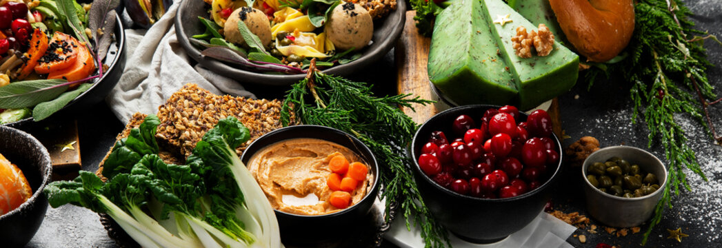 Vegetarian and vegan healty food concept.