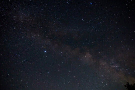 Summertime Milky Way stars and constellations.