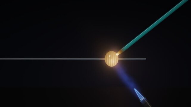 Molten Glass Bead Winding on Mandrel Reveal Animation