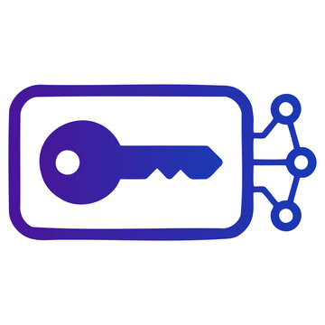 Digital key share icon access management secure key distribution isolated transparent PNG