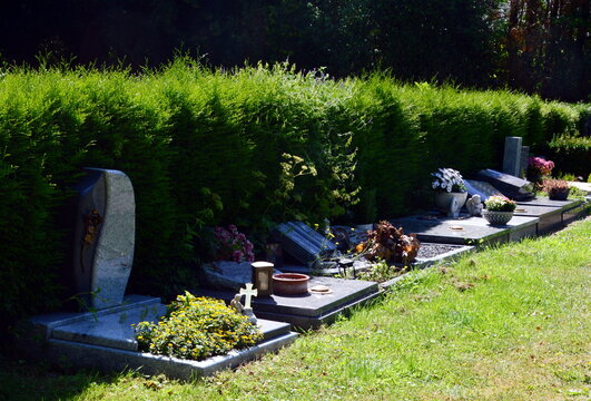 Cemetery in Summer in Lamspringe, Lower Saxony