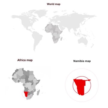 Africa_Namibia_map_with_locator_and_label Video Footage Animated Motion for professional design projects presentations digital media and commercial vi