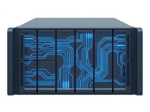 Server infrastructure, modular server racks with light paths