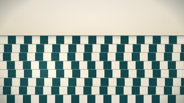 Cafe Wall Optical Illusion Tiles Seamless Loop