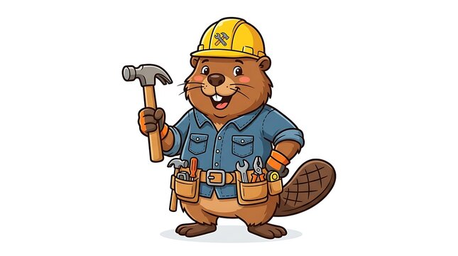 Handy Beaver at Work