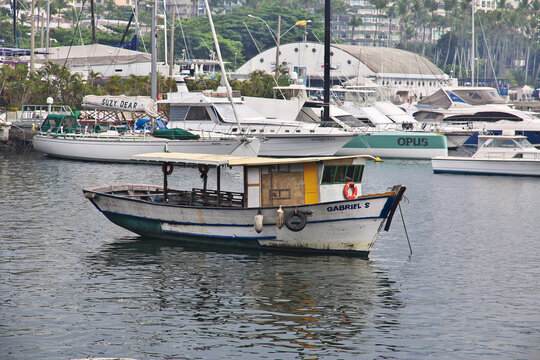 Rio de Janeiro, Brazil - 08 May 2016: The marina in Rio de Janeiro, Brazil