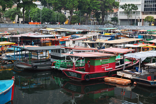 Rio de Janeiro, Brazil - 08 May 2016: The marina in Rio de Janeiro, Brazil