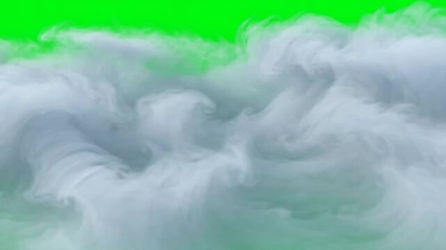Green Screen Halloween Fog Rolling &mdash; Dense Rolling Fog Waves for Keyable Cinematic VFX